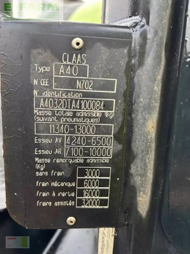 Tractor CLAAS axion 810 cmatic (vorrüstung gps) CMATIC