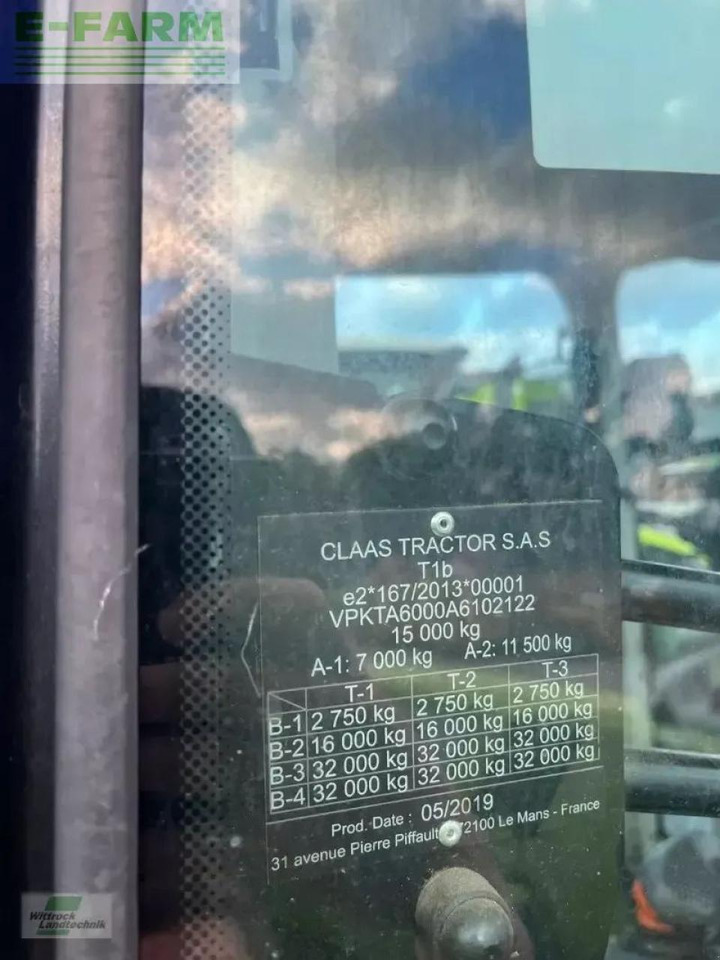 Tractor CLAAS axion 830 cebis