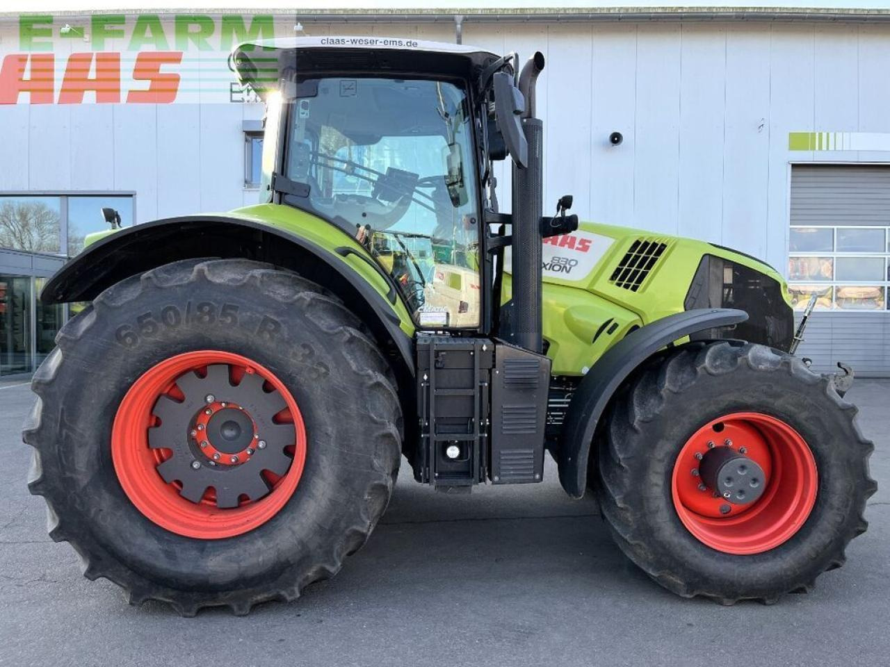 Tractor CLAAS axion 830 cmatic cebis, fkh + fzw, nur 3.965 h. CMATIC CEBIS