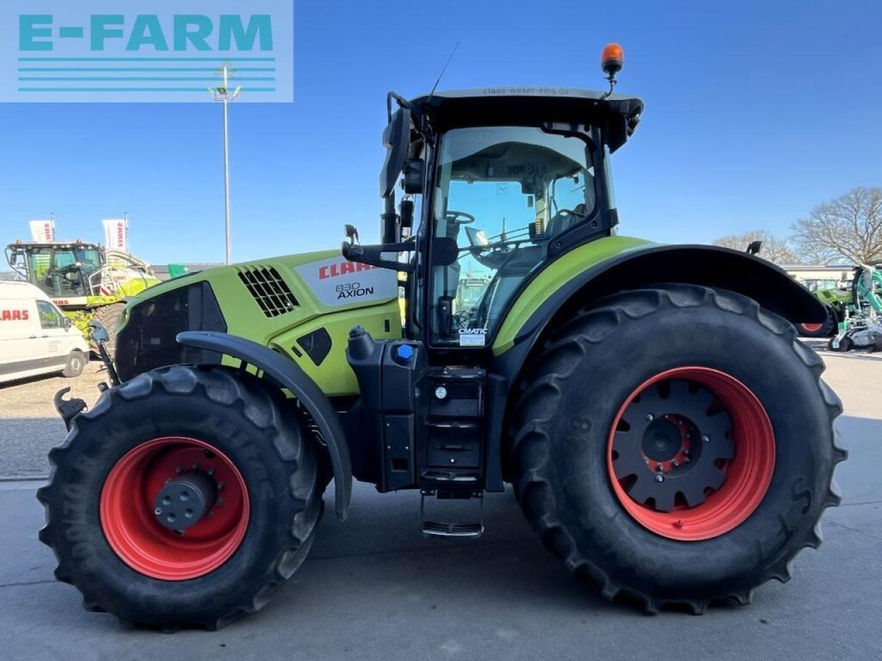 Tractor CLAAS axion 830 cmatic cebis, fkh + fzw, nur 3.965 h. CMATIC CEBIS