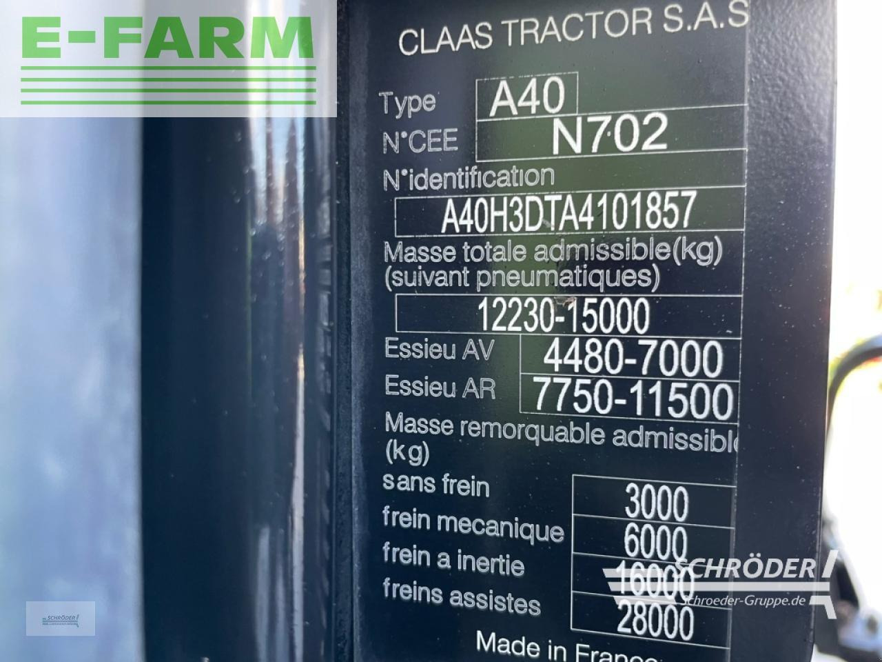 Tractor CLAAS axion 870 cmatic rtk