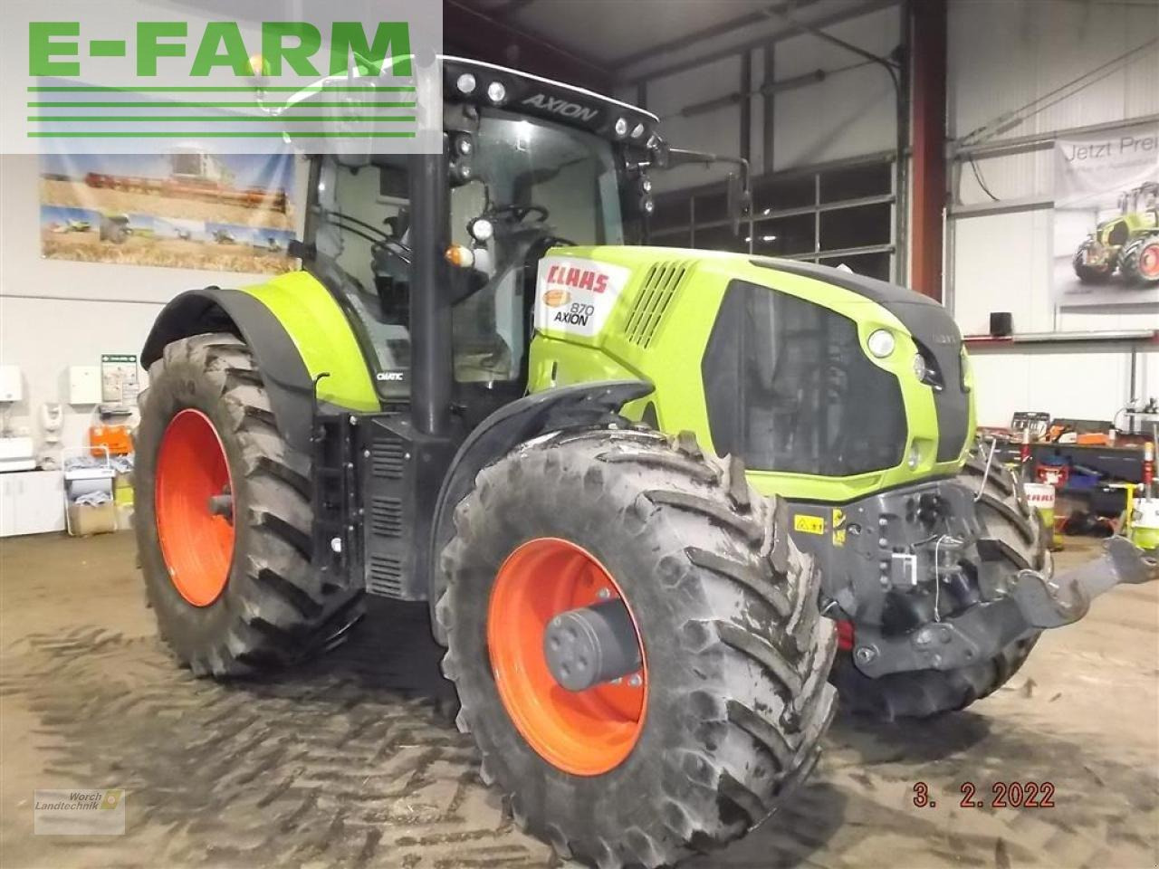 Tractor CLAAS axion 870 cmatic t4f