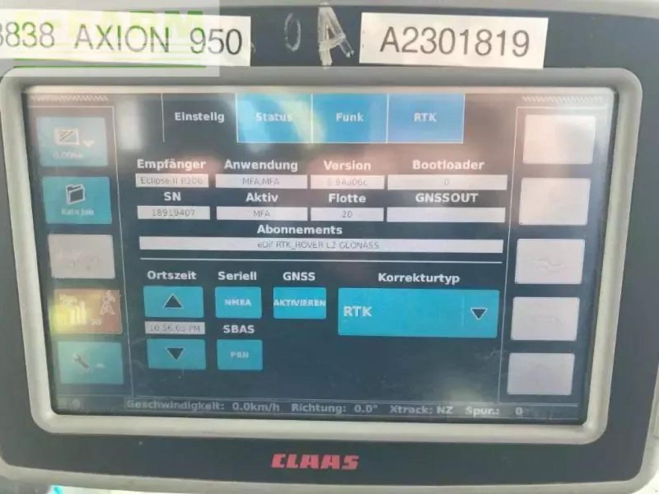 Tractor CLAAS axion 950 cmatic cebis CMATIC CEBIS