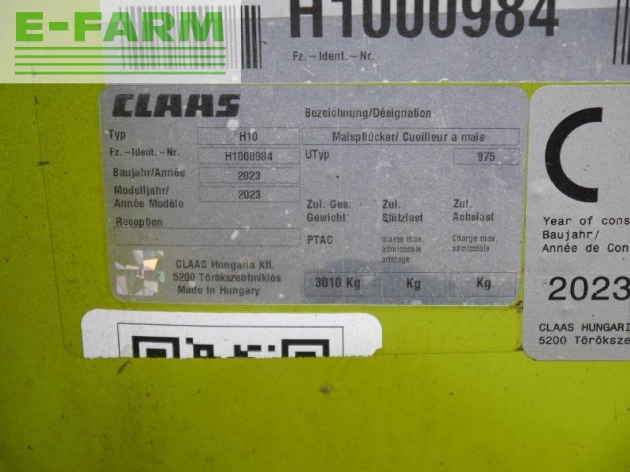 Tractor CLAAS corio 875 fc conspeed
