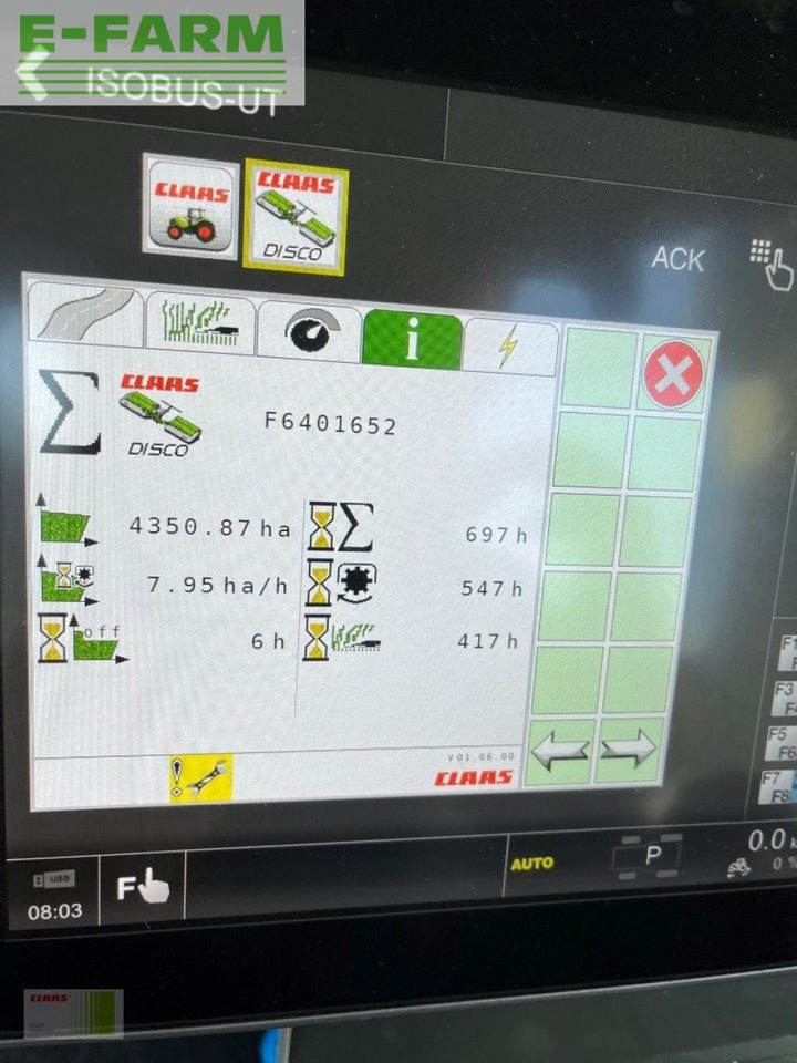 Tractor CLAAS disco 9200c business
