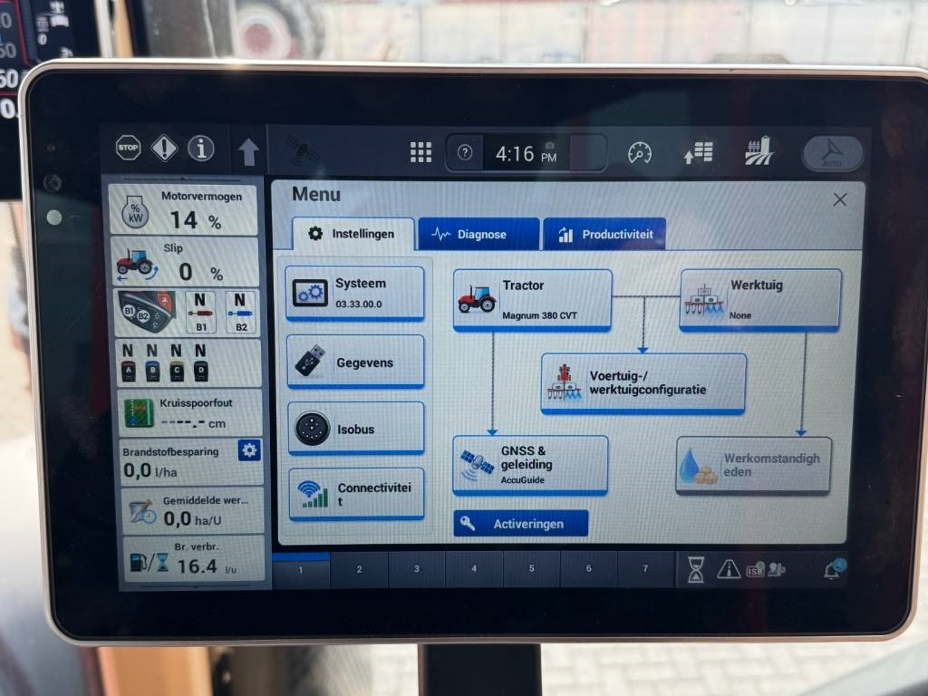 Tractor Case IH MAGNUM 380 CVX, AFS Connect, Relevage Avant, 1750