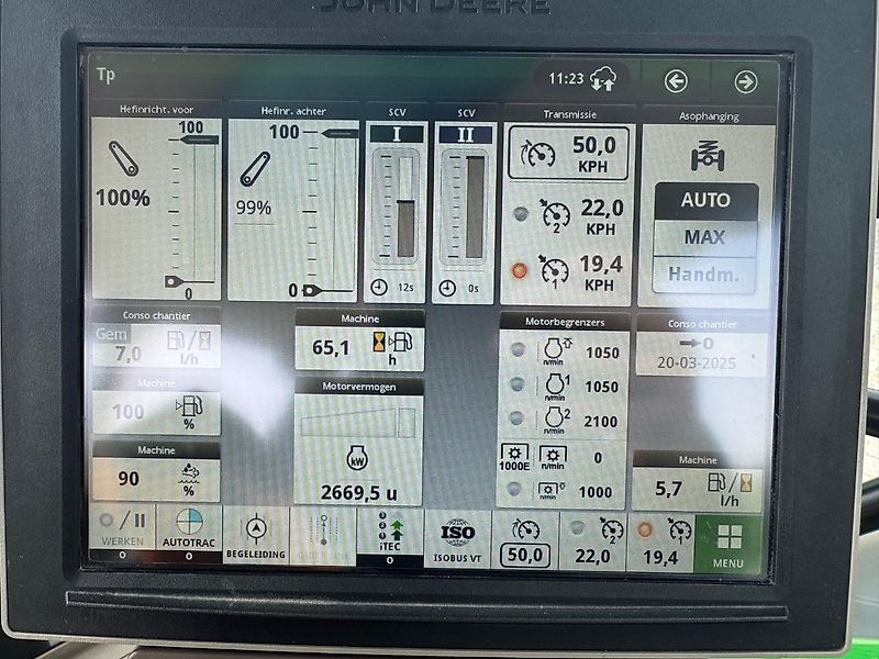 Tractor John Deere 6R215 AP 50KM COMMAND-PRO 2023 2690 UUR!!!