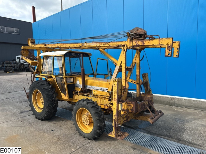 Tractor Landini 8830 4x4, Tractor with cable crane, drill rig