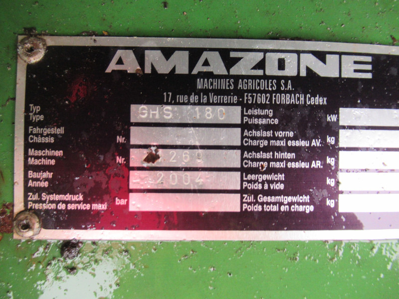 Tuinfrees Amazone GHS 180 Verticuteer, Klepel, Zuig opraap combinatie