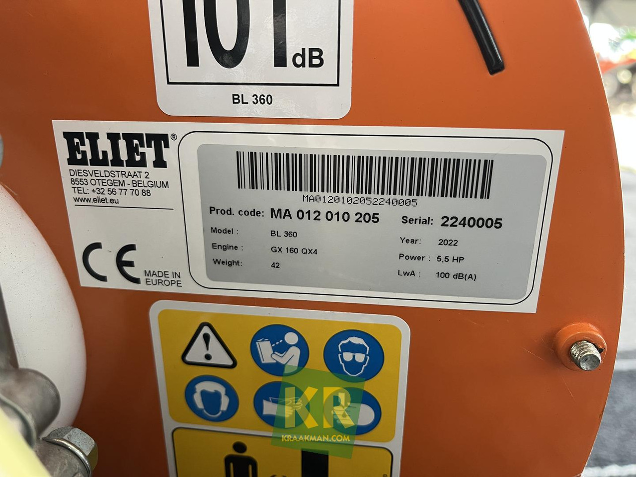 Tuinmachine BL Eliet