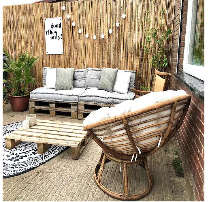 Tuinmachine Erfafscheiding Bamboe matten