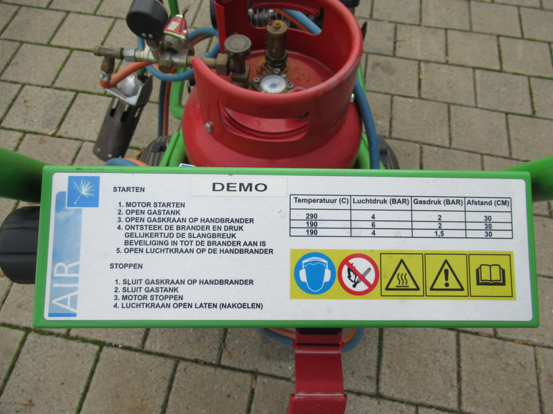 Tuinmachine Weed Control Air Trolly Pack Onkruidbrander LPG Mobiel
