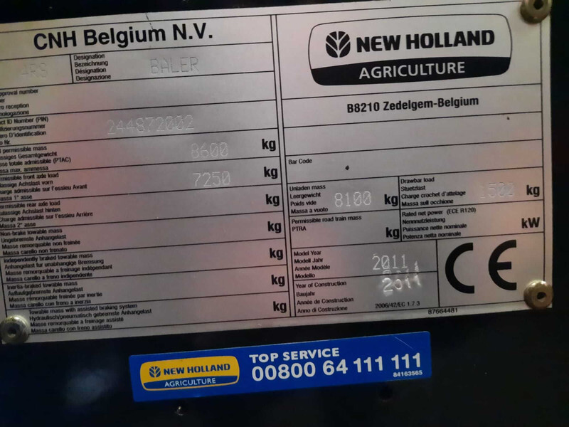 Wikkelaar New Holland BB9060 Snijrotor