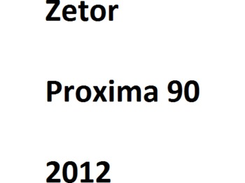 Tractor ZETOR Proxima 90: afbeelding 1