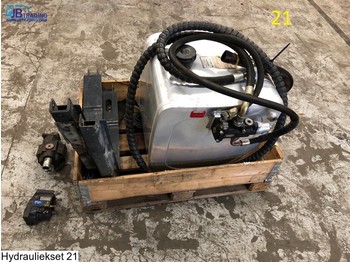 Hydraulica Afhymat Pump, tank, control switch and hydraulic hoses: afbeelding 1