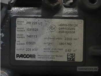 DAF 1821694 | Motor PR228 U1 Euro5 - Motor voor Vrachtwagen: afbeelding 3