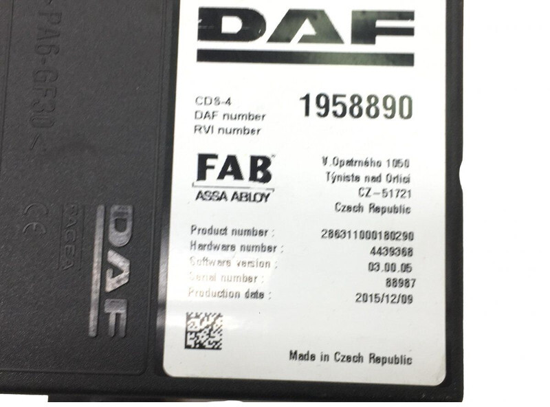 ECU DAF XF106 (01.14-): afbeelding 5