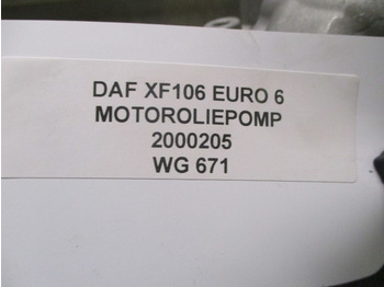 Motor en onderdelen voor Vrachtwagen DAF XF106 2000205 MOTOROLIEPOMP EURO 6: afbeelding 2