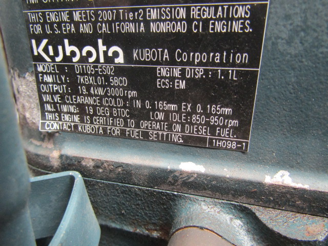 Motor voor Vrachtwagen KUBOTA D1105 (THERMOKING ENGINE) TYPE ESO2-19.4 KW: afbeelding 3