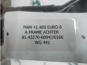 Frame/ Chassis voor Vrachtwagen MAN 41.480 81.43270-6094/81.43270-6166 A FRAME ACHTER EURO 6: afbeelding 2