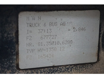 Achterass voor Vrachtwagen MAN HY-1350-12 37/13: afbeelding 4