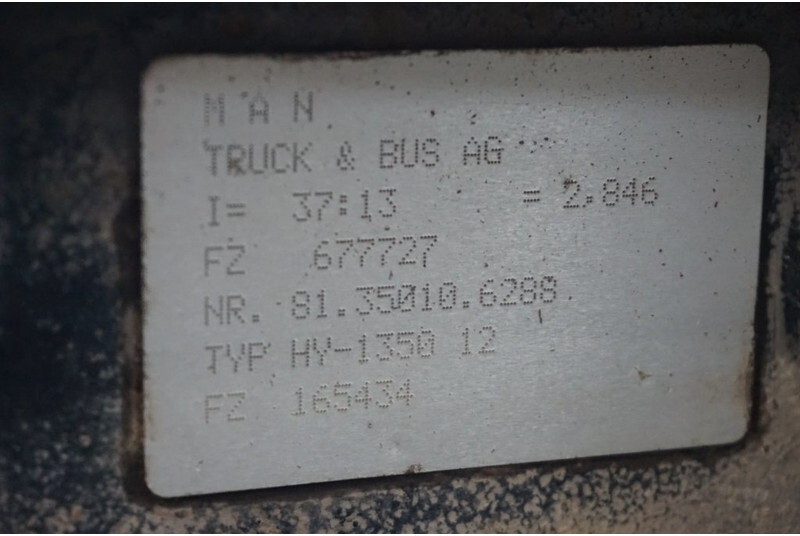 Achterass voor Vrachtwagen MAN HY-1350-12 37/13: afbeelding 4