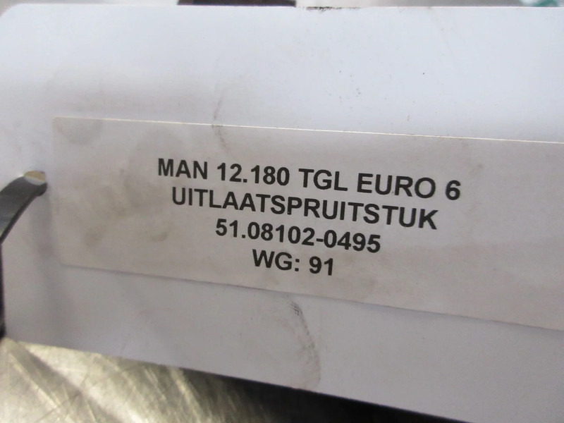 Uitlaatspruitstuk voor Vrachtwagen MAN TGL 12.180 51.08102-0495 UITLAATSPRUITSTUK EURO 6: afbeelding 6