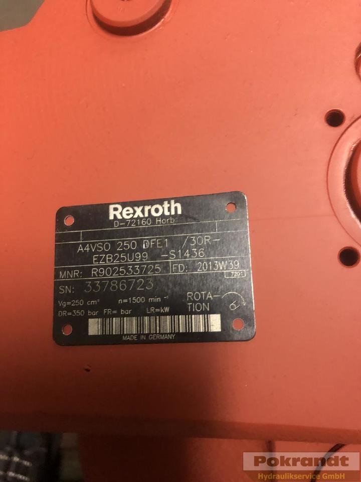 Hydraulische pomp Rexroth Bosch A4VSO250DFE1 30R EZB25U99-S1436: afbeelding 2