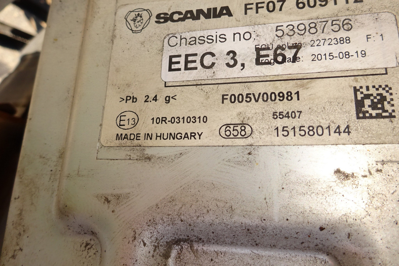 Uitlaatsysteem scania SCR system