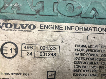 Motor voor Bus Volvo D7C: afbeelding 2