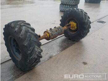 Band Wheels and Axle to suit Site Dumper: afbeelding 1