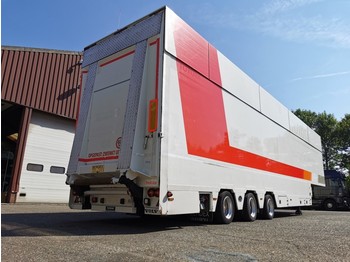 Koelwagen oplegger Berdex OS 12.21 - 9000kg Laadklep - 3-Stuurassen - Hydraulische Hefplateau en DAK! - 07/2021APK: afbeelding 1
