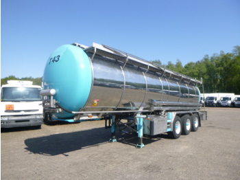 Tankoplegger voor het vervoer van voedsel Burg Food tank inox 26.8 m3 / 1 comp + pump: afbeelding 1