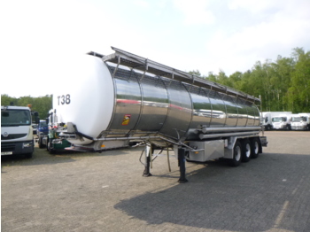 Tankoplegger voor het vervoer van voedsel Burg Food tank inox 30.5 m3 / 3 comp + pump: afbeelding 1