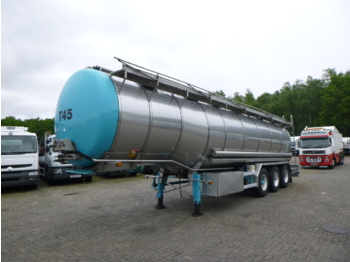 Tankoplegger voor het vervoer van voedsel Burg Food tank inox 32.6 m3 / 3 comp + pump: afbeelding 1