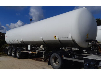 Tankoplegger Burg Gas trailer 54500 liters (27 ton) 3 assen Gas, LPG, GPL, GAZ, Propane, Butane ID 3.129.  Tankcode P25BN with counter: afbeelding 1