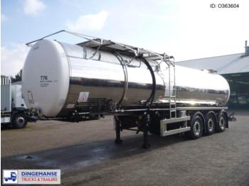 Tankoplegger voor het vervoer van bitumen Clayton Bitumen tank inox 33 m3 / 1 comp: afbeelding 1