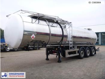 Tankoplegger voor het vervoer van bitumen Clayton Bitumen tank inox 33 m3 / 1 comp: afbeelding 1