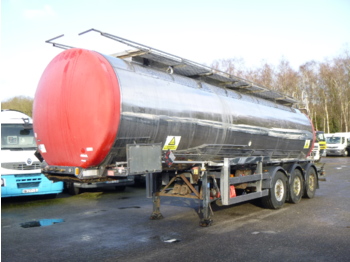 Tankoplegger voor het vervoer van chemicaliën Clayton Chemical tank inox 30.4 m3 / 1 comp + pump: afbeelding 1