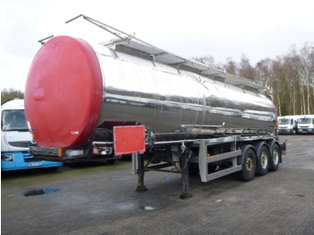 Tankoplegger voor het vervoer van chemicaliën Clayton Chemical tank inox 30 m3 / 1 comp: afbeelding 1