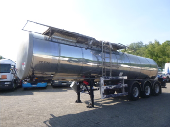 Tankoplegger voor het vervoer van voedsel Clayton Food tank inox 23.5 m3 / 1 comp + pump: afbeelding 1