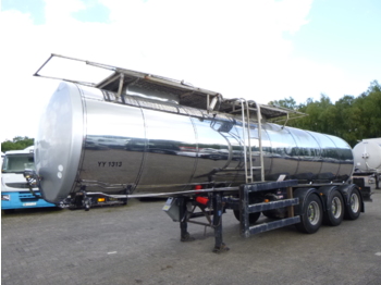 Tankoplegger voor het vervoer van voedsel Clayton Food tank inox 23.5 m3 / 1 comp + pump: afbeelding 1