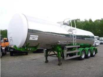 Tankoplegger voor het vervoer van voedsel Clayton Food tank inox 30 m3 / 1 comp: afbeelding 1