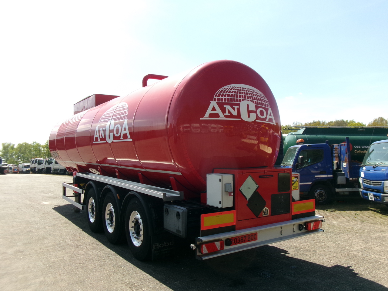 Tankoplegger voor het vervoer van bitumen Cobo Bitumen tank inox 34 m3 / 1 comp: afbeelding 3