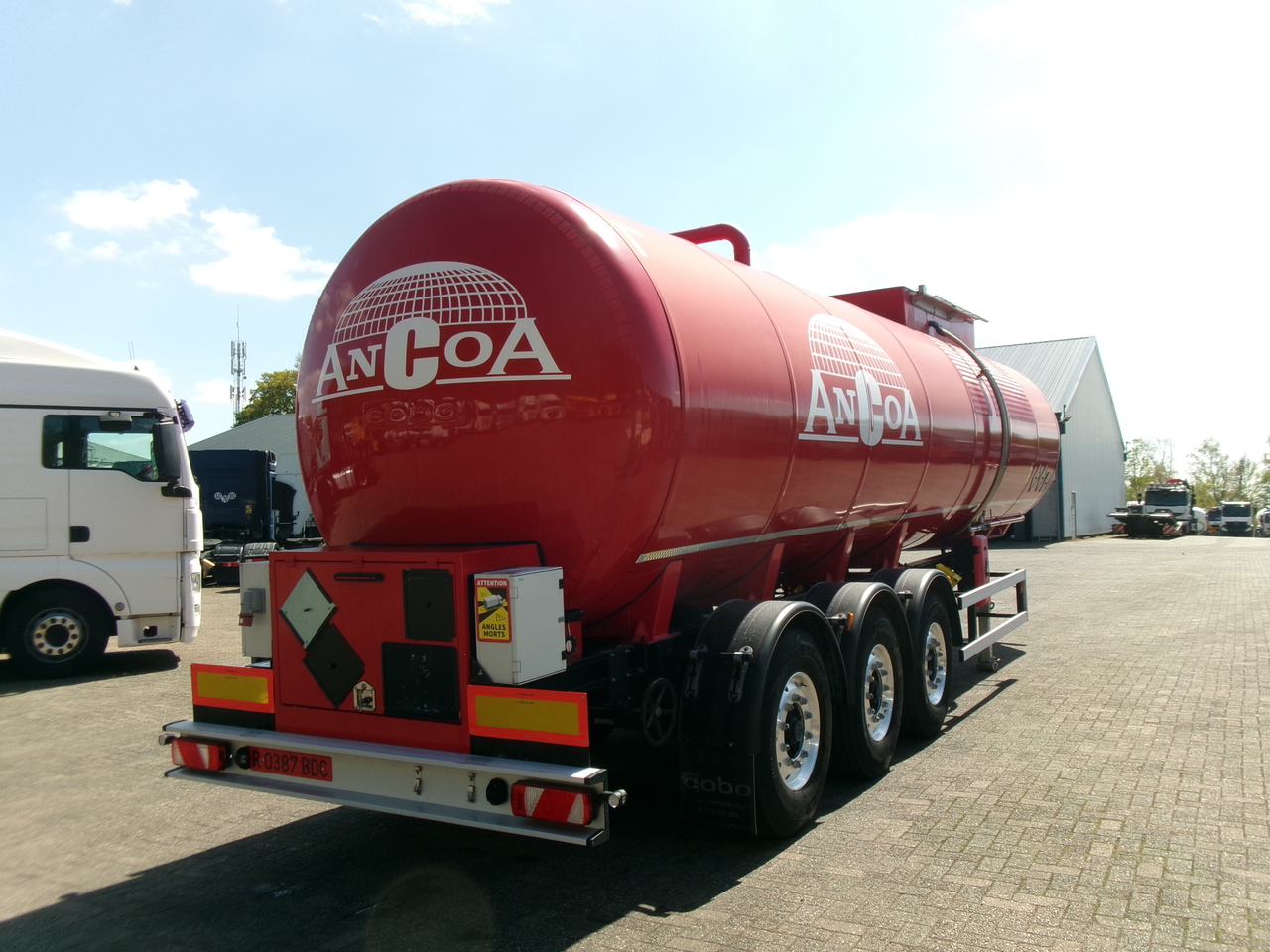 Tankoplegger voor het vervoer van bitumen Cobo Bitumen tank inox 34 m3 / 1 comp: afbeelding 4