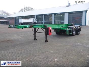 ASCA 2-axle container trailer 20 ft BI-TRAIN - Containertransporter/ Wissellaadbak oplegger