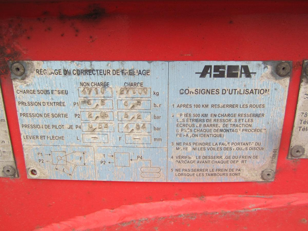 Containertransporter/ Wissellaadbak oplegger Asca