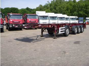 Dennison 3+1 axle 2 x 20 ft combi trailer - Containertransporter/ Wissellaadbak oplegger