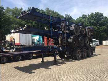 Dennison Stack of 3 units - 3-axle sliding container trailer - Containertransporter/ Wissellaadbak oplegger