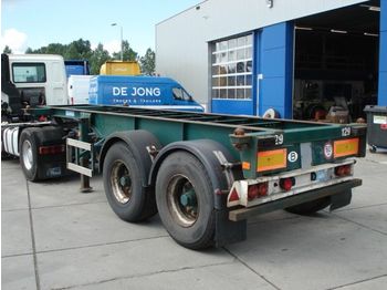 Flandria 20 ft steel- ABS - containertransporter/ wissellaadbak oplegger
